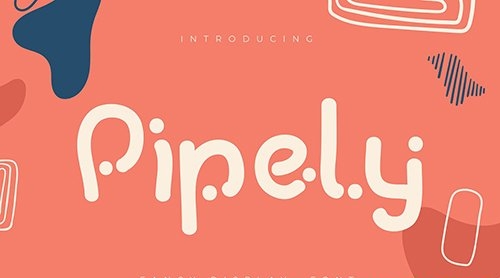 Pipely | Fancy Display Font
