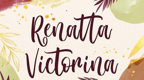 Renatta Victorina - Modern Script Font OTF-TTF