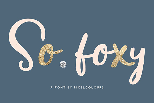 So Foxy Hand Drawn Font