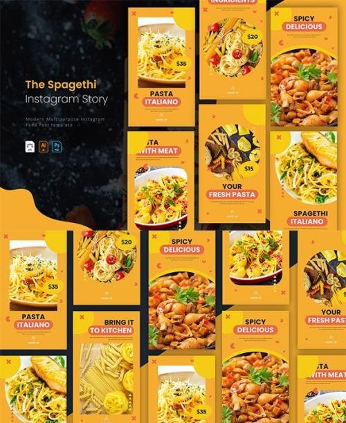 Spagethi and Pasta | Instagram Story