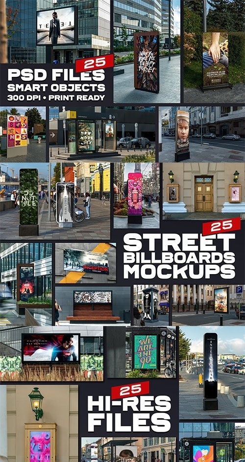 Street Billboards Mockups