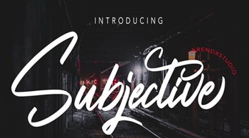 Subjective - Modern Script Font