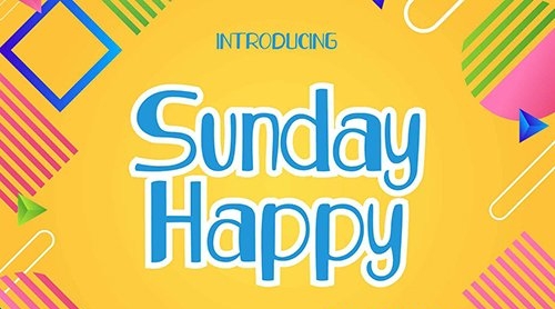 Sunday Happy Display Font