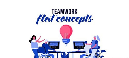 Teamwork - Flat Concept 29793786