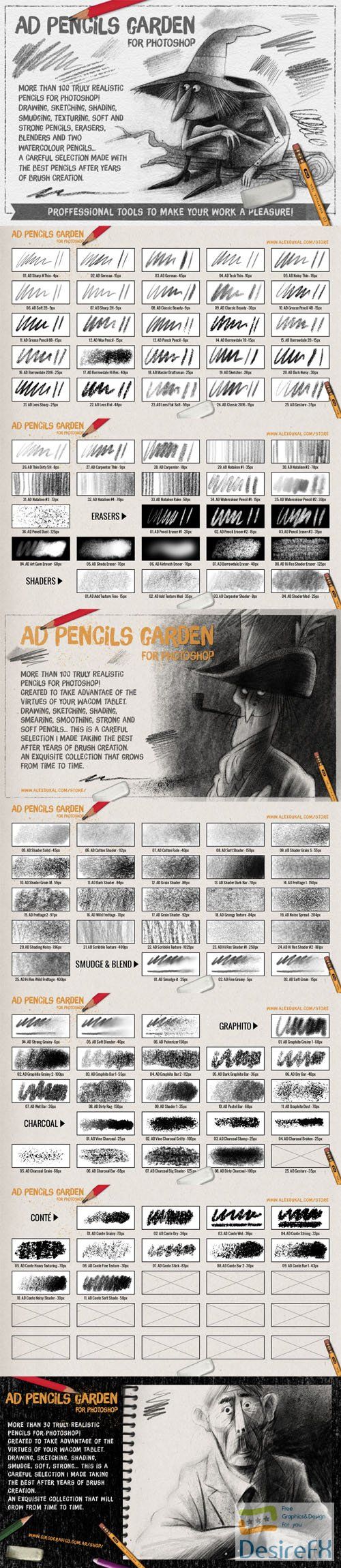 The Pencils Garden for Photoshop