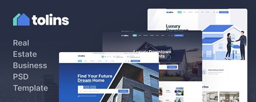 Tolips - Real Estate Business PSD Template 29593137