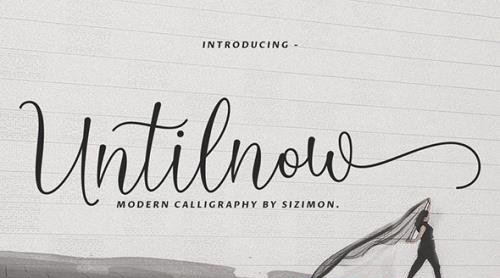 Untilnow Script Modern Calligraphy Font