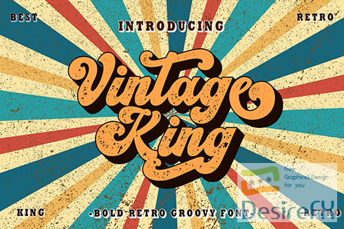 Vintage King - Bold Retro Font