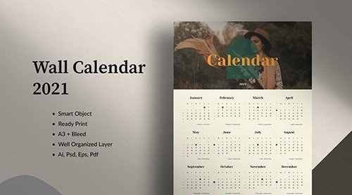 Wall Calendar 2021 7QN6V7P