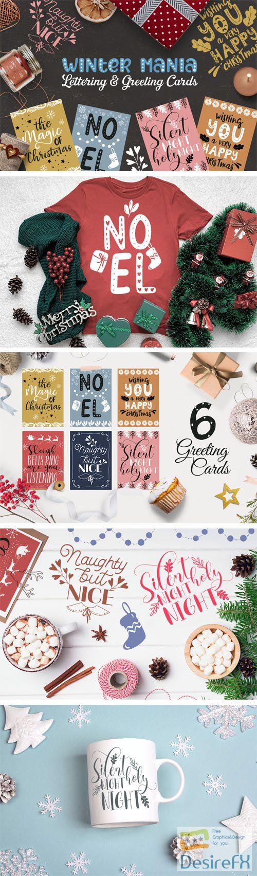 Winter Mania - Lettering and Greeting Cards