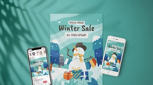 Winter Sale Promotion - Flyer Media Kit