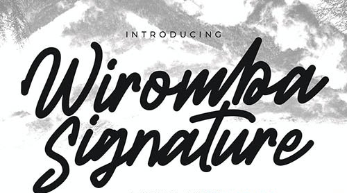 Wiromba Signature Script Font