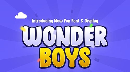 Wonder Boys - Game Font