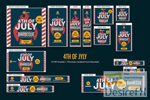 4th Of July Banners Ad