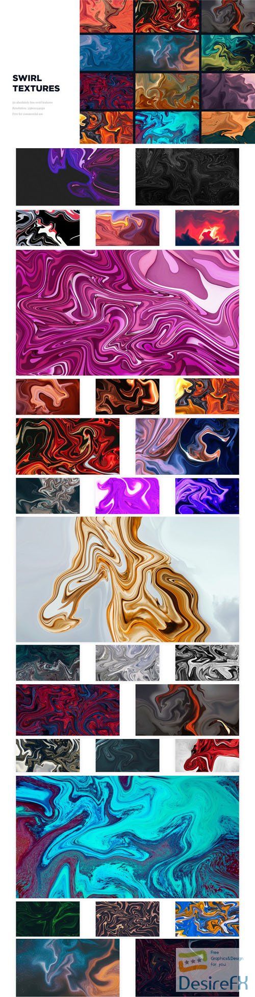 50 Swirl Textures Pack