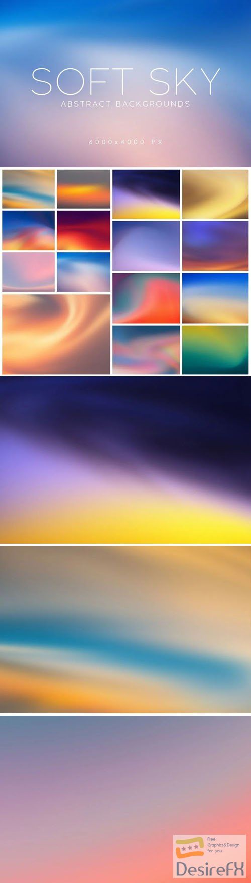 15 Soft Sky Abstract Backgrounds