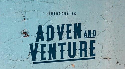 Adven and Venture Typeface