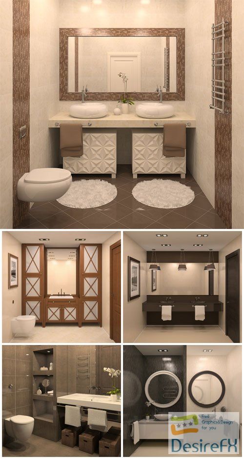 Bathroom interior modern stock photo