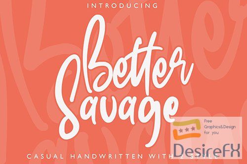 BetterSavage - Handwritten 2 Style Font