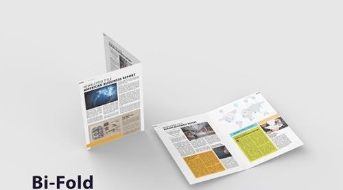 Bi-Fold Brochure - Mockup Template