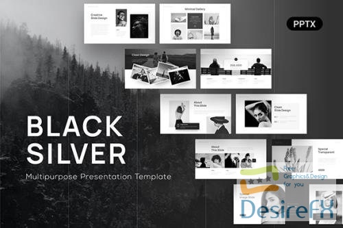 Black Silver Multipurpose Powerpoint Template