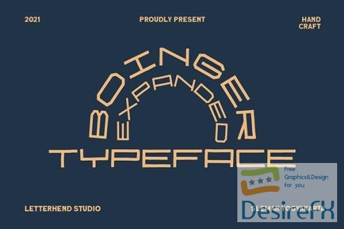 Boinger - Expanded Typeface