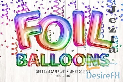 Bright Rainbow Balloon Alphabet - 5757901