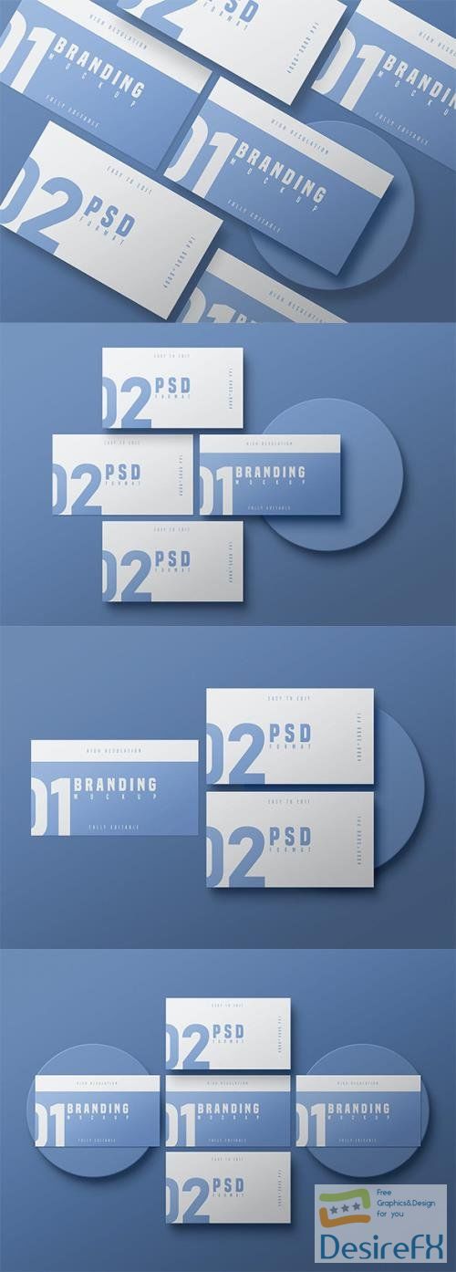 Business Card Mockup - Vol 04 PSD