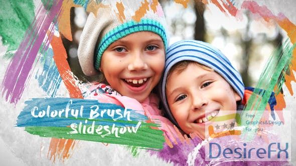 Videohive Colorful Brush Slideshow 23674567