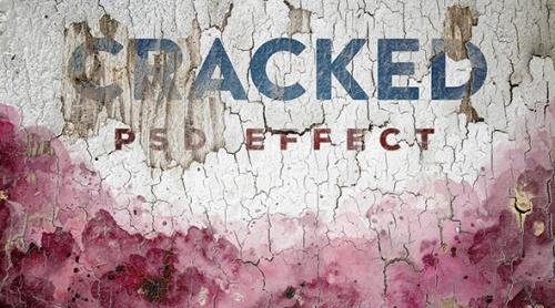 Cracked Painted Texture Mockup