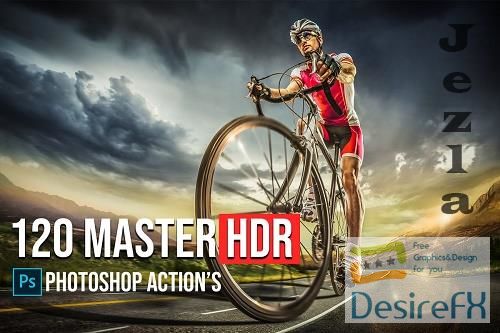 CreativeMarket - 120 Master HDR Photoshop Actions 5783739