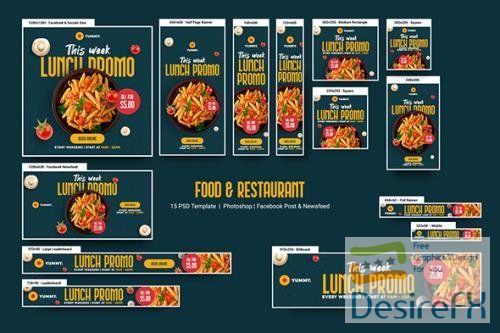 Food &amp; Restaurant Banners Ad