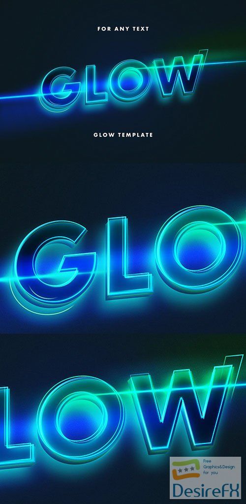 Glow Neon Photoshop Text Effect