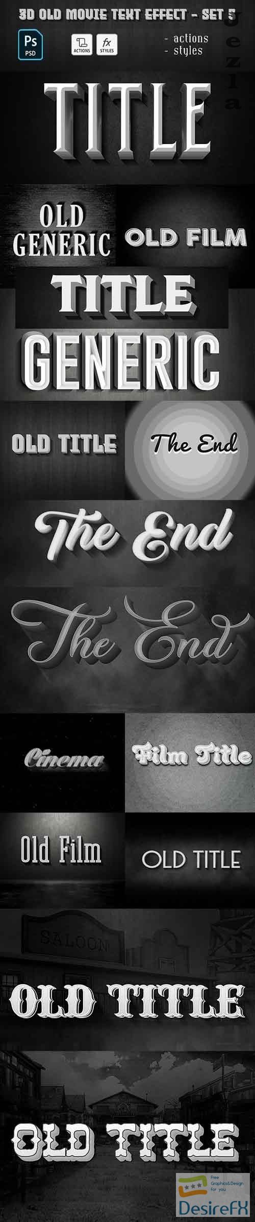 GraphicRiver - Old Movie Text Effect 29885827
