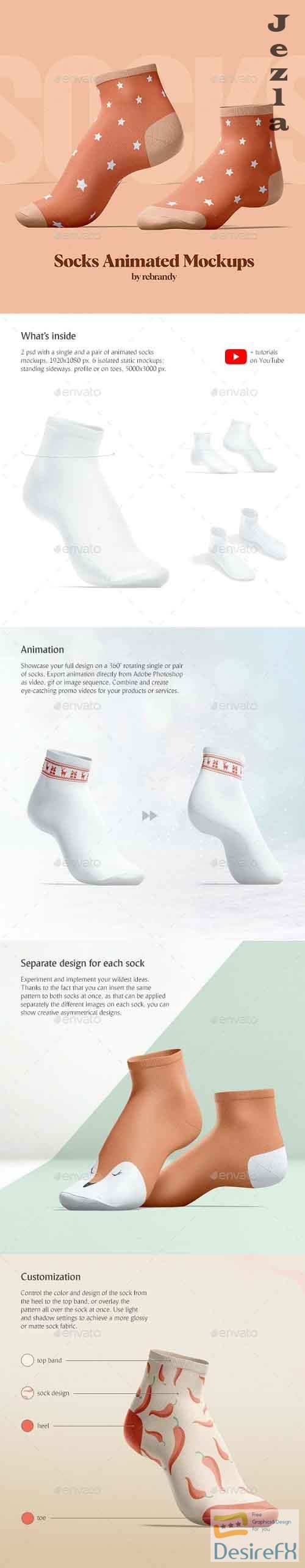 GraphicRiver - Socks Animated Mockups 30007843
