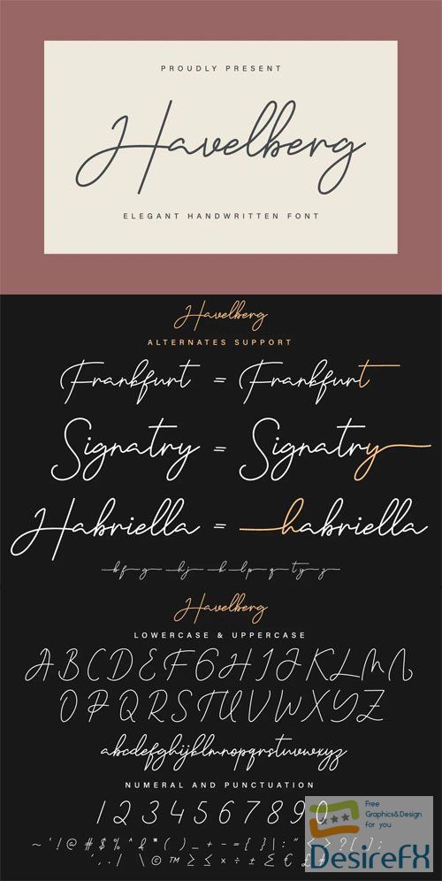 Havelberg - Elegant Handwriting Signature Font