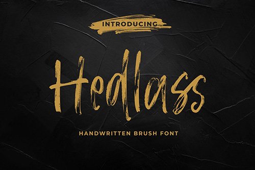 Hedlass - The Handwritten Brush Font