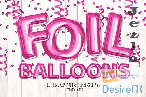 Hot Pink Foil Balloon Alphabet - 5760677