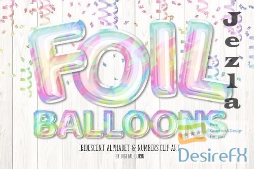 Iridescent Foil Balloon Alphabet - 5760696