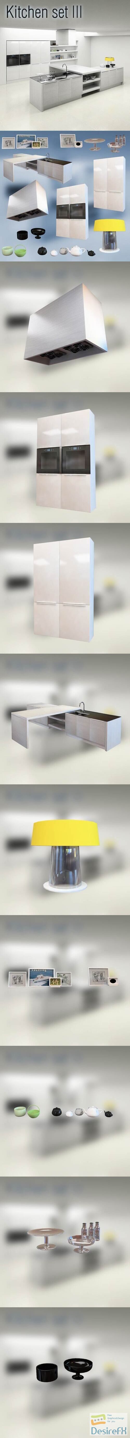 Kitchen Set P3 3D Model