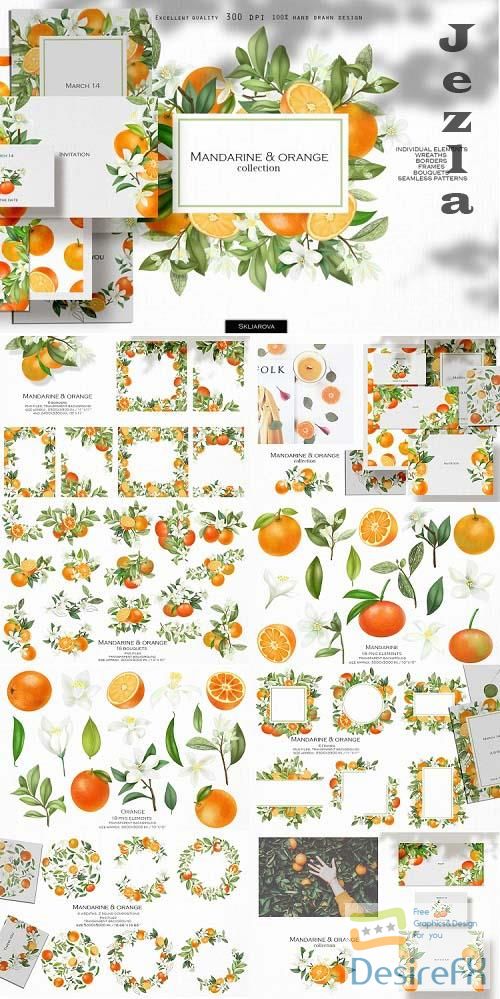 Mandarine &amp; orange collection - 770317