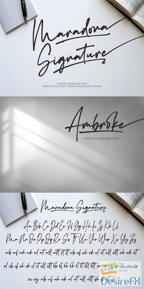 Maradona - A Stylish Signature Script Font
