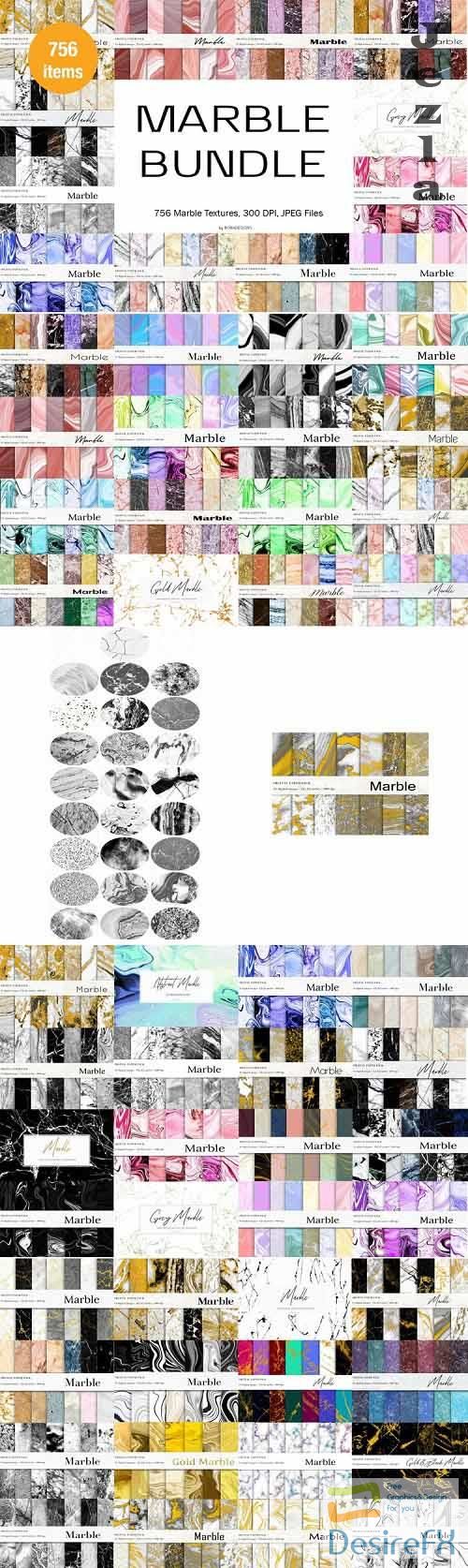 Marble Textures Bundle, Marble Backgrounds - 1133473