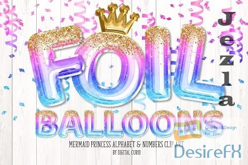 Mermaid Princess Balloon Alphabet - 5760704