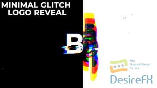 Minimal Glitch Logo Reveal 30107368