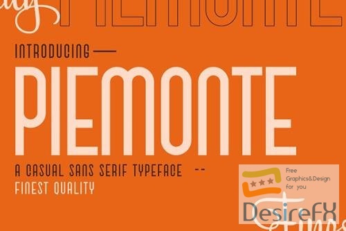 Piemonte - Casual Sans Serif Font