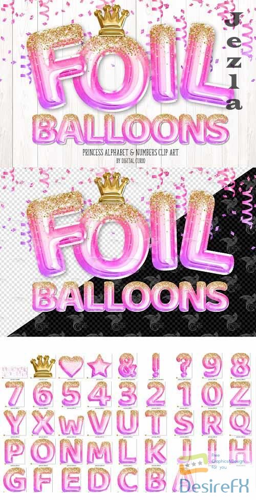 Princess Foil Balloon Alphabet - 5760785