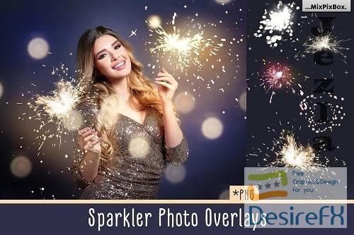 Sparkler Photo Overlays - 5814585