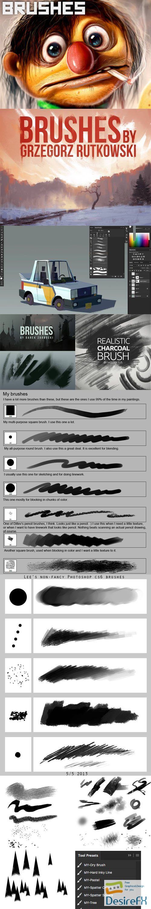 Top 9 Concept Artists Brushes for Photoshop
