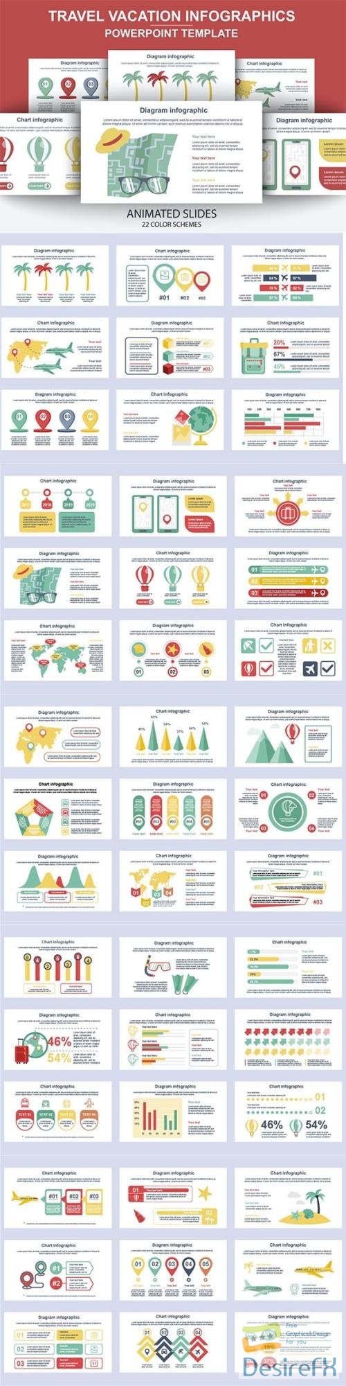 Travel Infographics Powerpoint Animated Slides 4FUY6WX